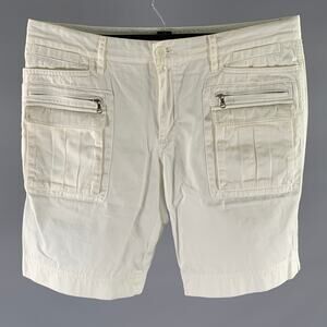 DOLCE & GABBANA Size 36 Cream Cotton Cargo Shorts